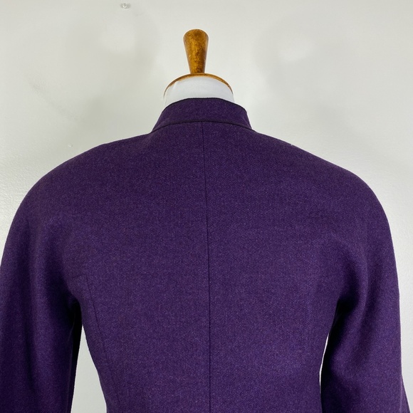 NEW Worth Sugar Plum Purple Felted Wool Jacket Sz. 0 - Picture 8 of 15